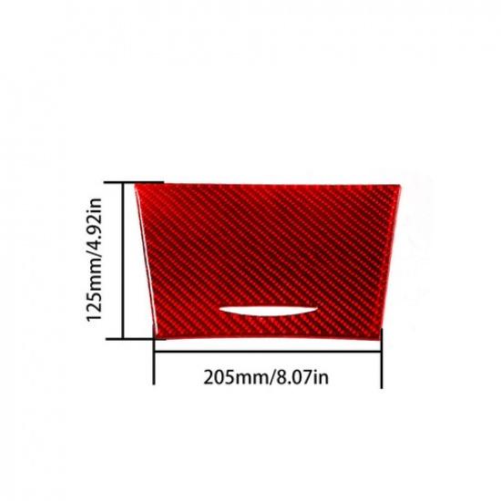 Red Carbon Fiber Interior Front Storage Box Cover Trim For Toyota Camry 2007-11