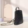 First Layer Cowhide Small Fragrant Wind Women'S Backpack Leather Embroidery With Small Mobile Phone Bag Tide Backpack