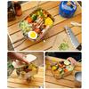 304 Stainless Steel with Bamboo Cutting‑Board Lid Portable Meal Container for Camping, BBQ & Picnics
