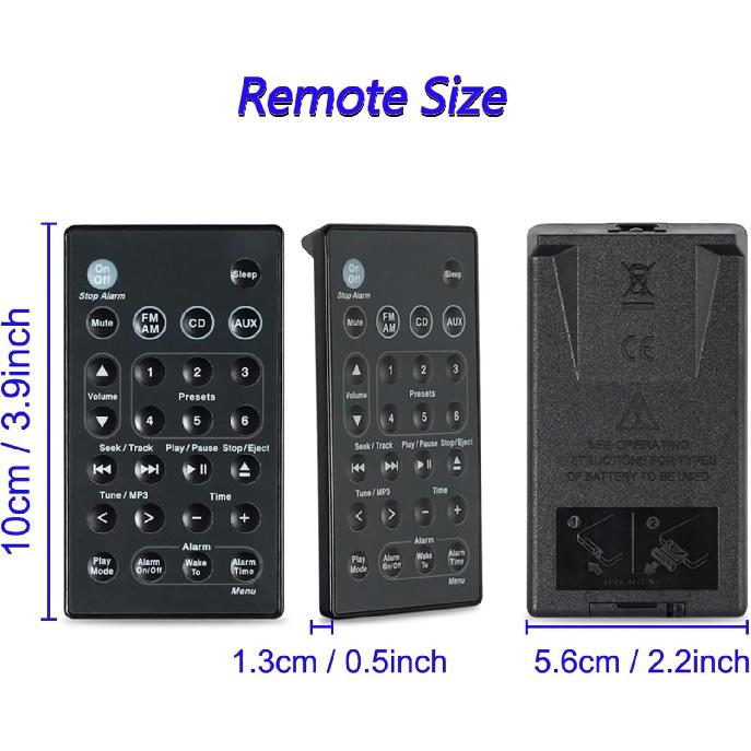 Remote Control Compatible with Bose Sound Touch Music Radio CD System, for Bose AWR1B1 AWR1B2 AWRCC1 AWRCC7 AWRCC8 (Batteries Included)