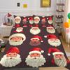 Christmas Printed Bed Cover King Size Polyester Home Textiles Teens Girl Cartoon Superior Bedroom Decor