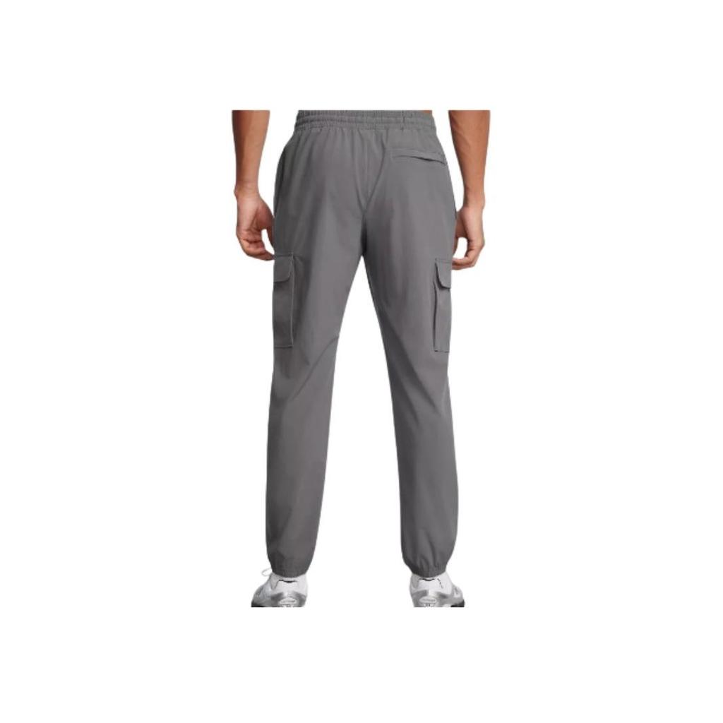 Under Armour Logo Big Pocket Tapered Cargo Pants Men Pants Gray 1386558-025