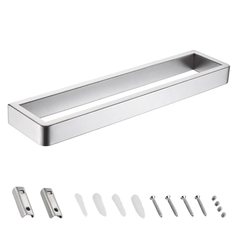 

30cm Aluminum Wall Mounted Towel Rack For Bathroom Space Saving Secure Hold Hand Towels Vertical Horizontal Install золотой