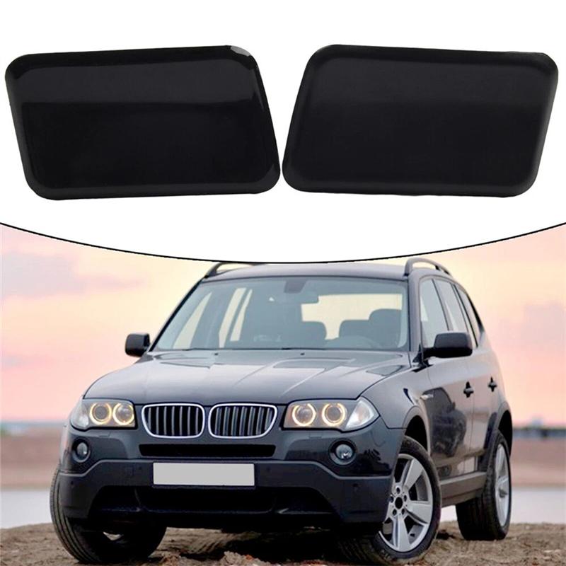 L10A 1 Paar Scheinwerferwaschanlage Düsenabdeckkappen Ersatz für BMW X3 E83 61673416176 61673416175