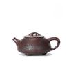 400ml Antique Yixing Purple Clay Teapots Handmade Stone Scoop Pot Raw Ore Purple Eggplant Mud Kettle Zisha Tea Set Cha Gifts