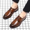 Men's Shoes Spring Dress Leather Shoes Men's Casual Men's British Youth Shoes 2025 Large Size Shoes