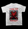 Cage The Elephant Band Cotton White T-Shirt Cotton All Size Unisex T-Shirt