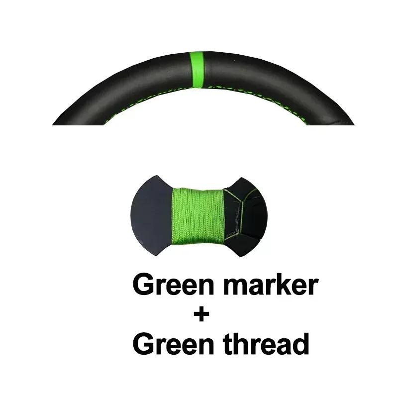 Hand Stitching Auto Car Steering Wheel Cover Wrap For Baic Senova X55 2018 Braid On Steering-wheel Holder Interior Accessories