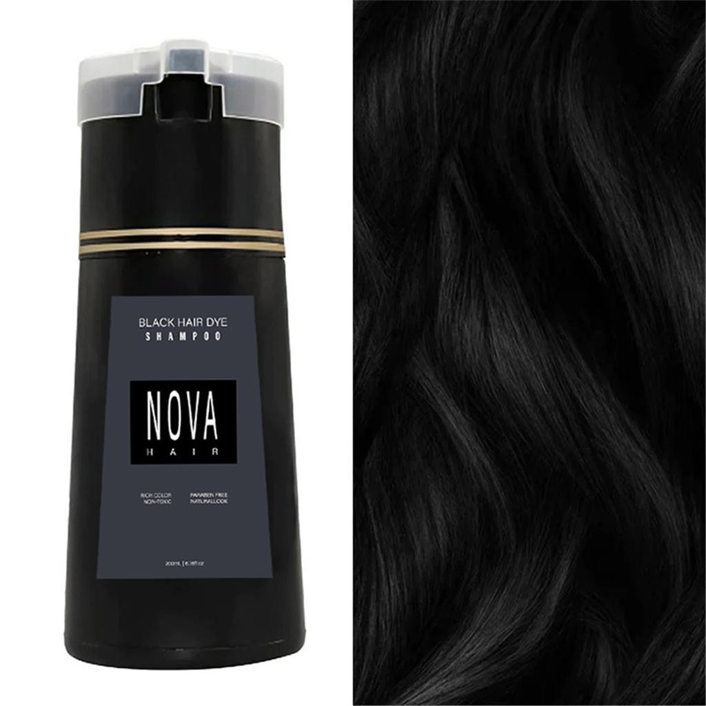 New Red/brown/black Hair Dye Shampoo Gentle Non Damaging To Hair Easy To Cover White Hair Natural Long-lasting Color Development