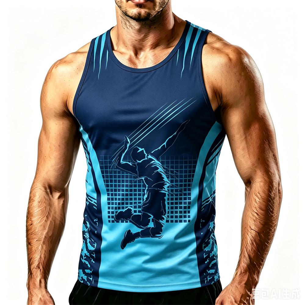 Outdoor Volleyball Sports Men's Tank Tops Fashion Comfortable Loose Vest Casual O-neck Sleeveless Shirt Man Summer Fitness Tees