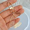 1PC Alphabet Luxury A-Z Fashionable Keychain Vintage Alloy Artistic Gold Hollow Butterfly Elegant