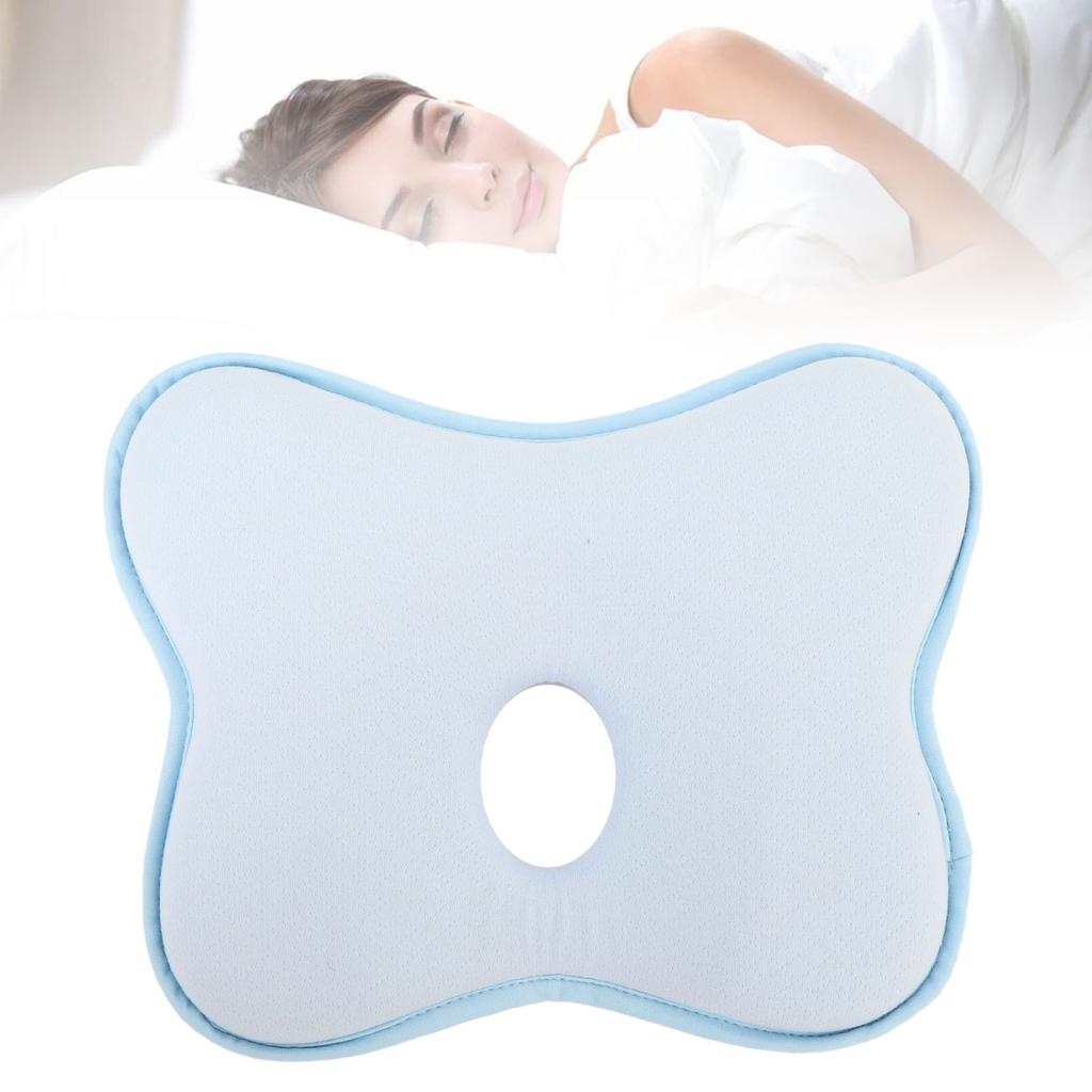 Baby Shaping Pillow Prevent Flat Head Memory Foam Soft Center Hole Ergonomic Infant Sleeping Pillow