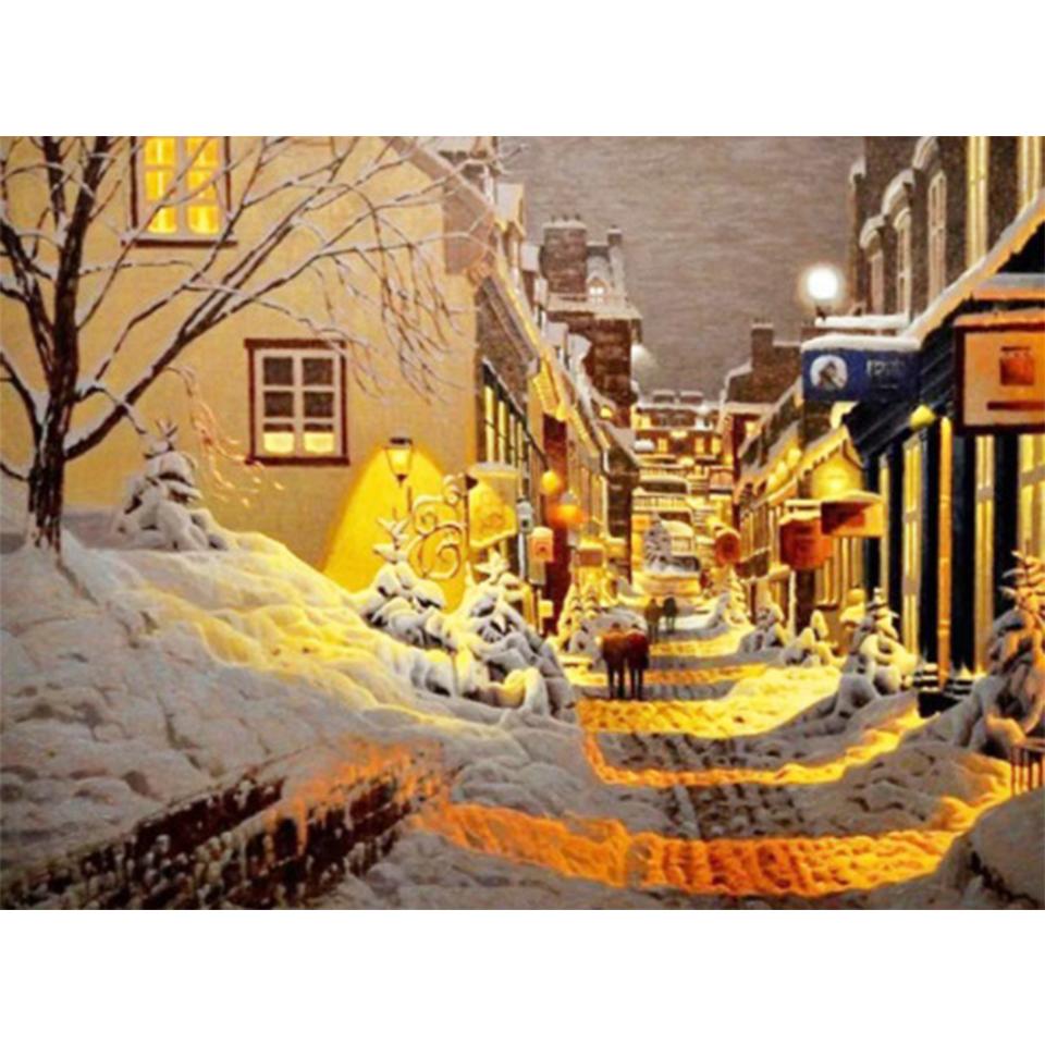 

Осенний пейзаж 5D DIY алмазная живопись картина полная алмазная вышивка подарок мозаика горный хрусталь картина набор для вышивки крестом Full Round 20x30CM