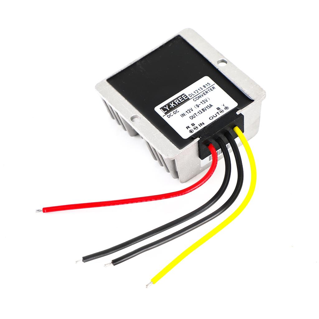 Waterproof DC/DC Converter Regulator 12V Step Up To 13.8V 15A 207W