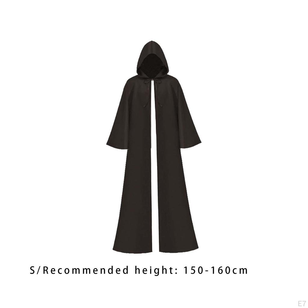 Halloween Cosplay Cape, Gothic Cowl Long Hooded , Dress Up for Carnival Performance Punk Party