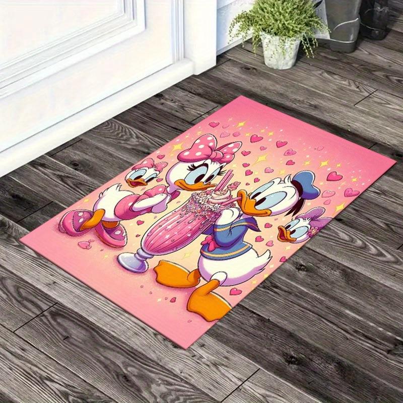 

1pc Daisy and Mickey Mouse Pattern Area Rug Soft Flannel Floor Mat for Living Room, Office, Bedroom, Outdoor and Camping, Sofa Coffee Table 60cm by 90cm