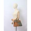 Sac à main explosif pour femme en cuir de vachette à motif de paume de qualité A, coutures extérieures contrastées en cuir, bord à l'huile, sac à bandoulière