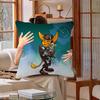 Cartoon R-Ratchet N C-Clank Maple Design Cushion Cover Happy Autumn Harvest Decor Holiday Decorati Pillow Cover