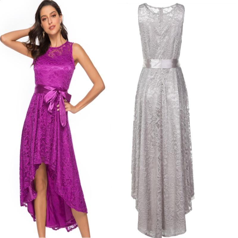 Elegant Womens Lace Long Bridesmaid Dress For Formal Weddings And Cocktail Parties