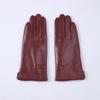 Womens Goatskin Leather Cycling Gloves Touchscreen Winter Warm Outdoor Driving Windproof