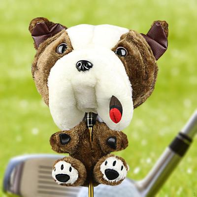 Cute Golf Club Head Cover Protection Puppy Shaped Anti Scratch Wood Driver Covers