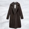 Women's Fur Coat Long Solid Color Winter Shaggy Coat