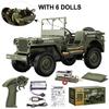 JJRC C8815 4WD Off-road RC Car RTR Crawler 2.4G 1941 Mb Scaler Willys Jeep Climbing Scale Military Truck Vehicle Adult Kids Toy