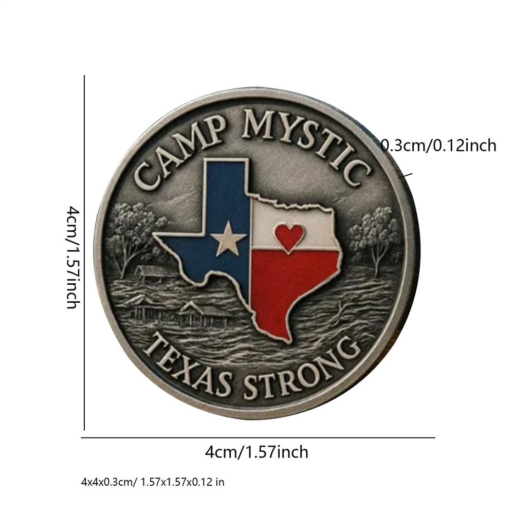 Памятная монета «Печать штата Техас» Памятная монета-вызов Техаса Сувенир-памятка Сувенир для друзей