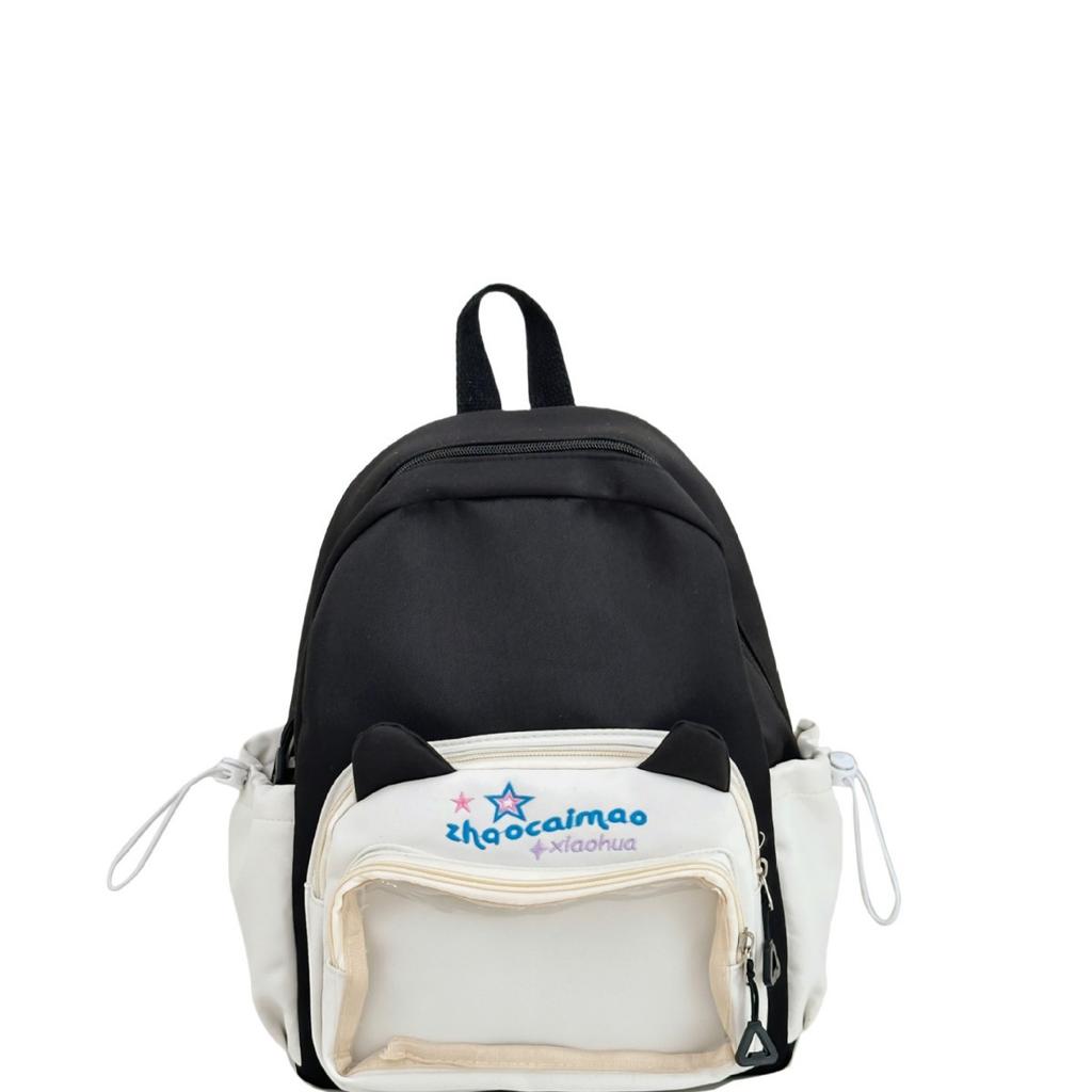 The Schoolbag Is High-value, Fresh and Cute, and the Two-dimensional Element Is Painful and Light In Color.