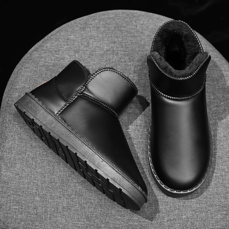 Ανδρικά Casual Εργασίας Υψηλής Ποιότητας Παχύ Γούνινο Εξωτερικού Χώρου Πεζοπορίας Αντι-Γούνα Ζεστά Ανθεκτικά στο Κρύο Μποτάκια Χιονιού για Άνδρες Slip-On Νέο στα Χειμερινά Παπούτσια