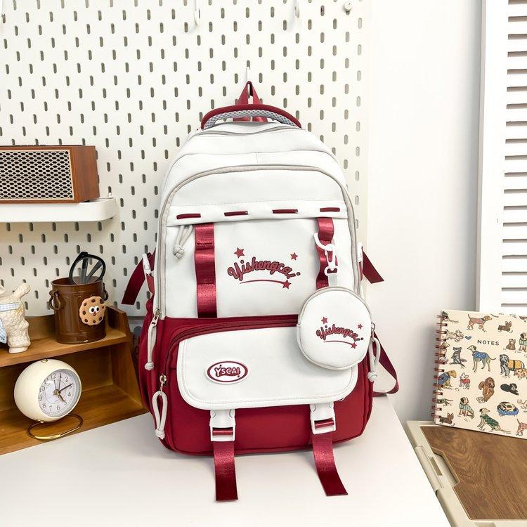 Schoolbagins schoolbag high value junior high school students large capacity primary school students cute shoulders lightweight burden reduction