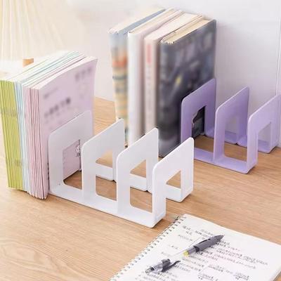 4 Grid Buchstützen Stehen Bücherregal Desktop Decor Lagerung Rack Buchstütze Buch Halter Schule Schreibwaren Büro Desktop Datei Veranstalter