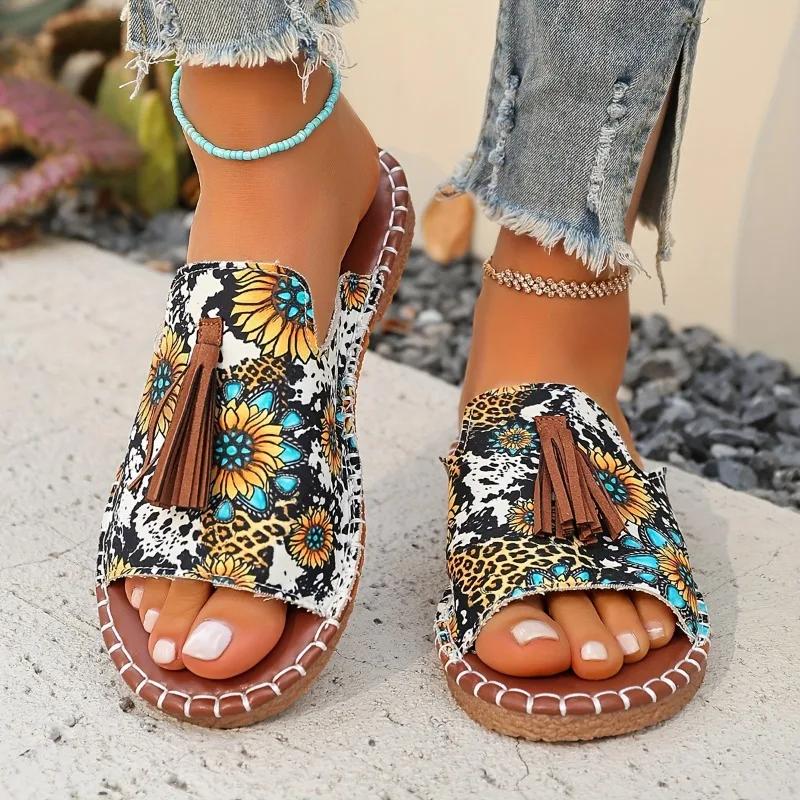 Dames Casual Strand Vakantie Luxe Sandalen 2025 Zomer Nieuwe Mode Outdoor Platte Sandalen Open Teen Sandalen Damesschoenen voor Dames