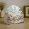 1pc Vintage Pastoral Classic Tissue Holder Featuring a Sepia Countryside Scene - Napkin Storage Organizer Suitable for Kitchen, Car, Elegant Decorativ