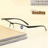 New Fashion Half Frame Anti Blue Light Reading Glasses Ultra Light One Piece Design 259