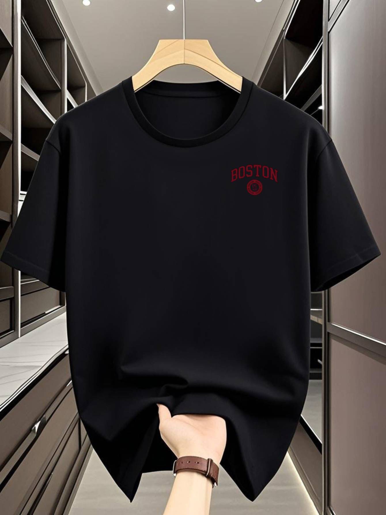 Quick-Dry Athletic T-shirt - Navy Blue Gym Shirt XXXXL