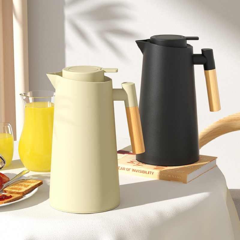 Large Capacity Insulated Water Bottle With Glass Inner For Home Use And Hot Beverage Storage