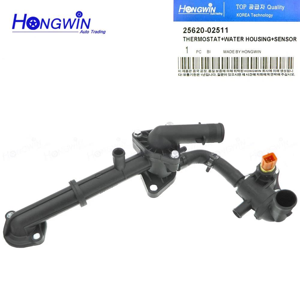Coolant Thermostat Water Fits Hyundai Atos 2003 2004 2005 1.1L OEM#: 2562002511 25620-02511 25600-02566 2560002566 25650-02560 Thermostats 5