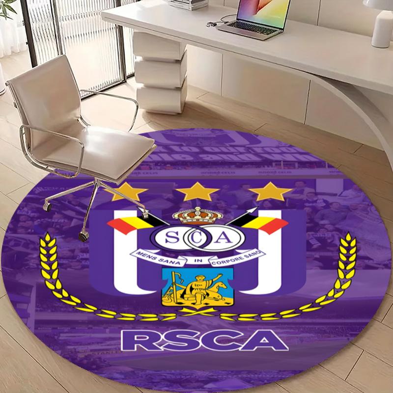 Personalized Anderlecht Round Chair Office Rug - Perfect for Mat, Office Chair & More - Ideal Gift for Birthdays and Holidays