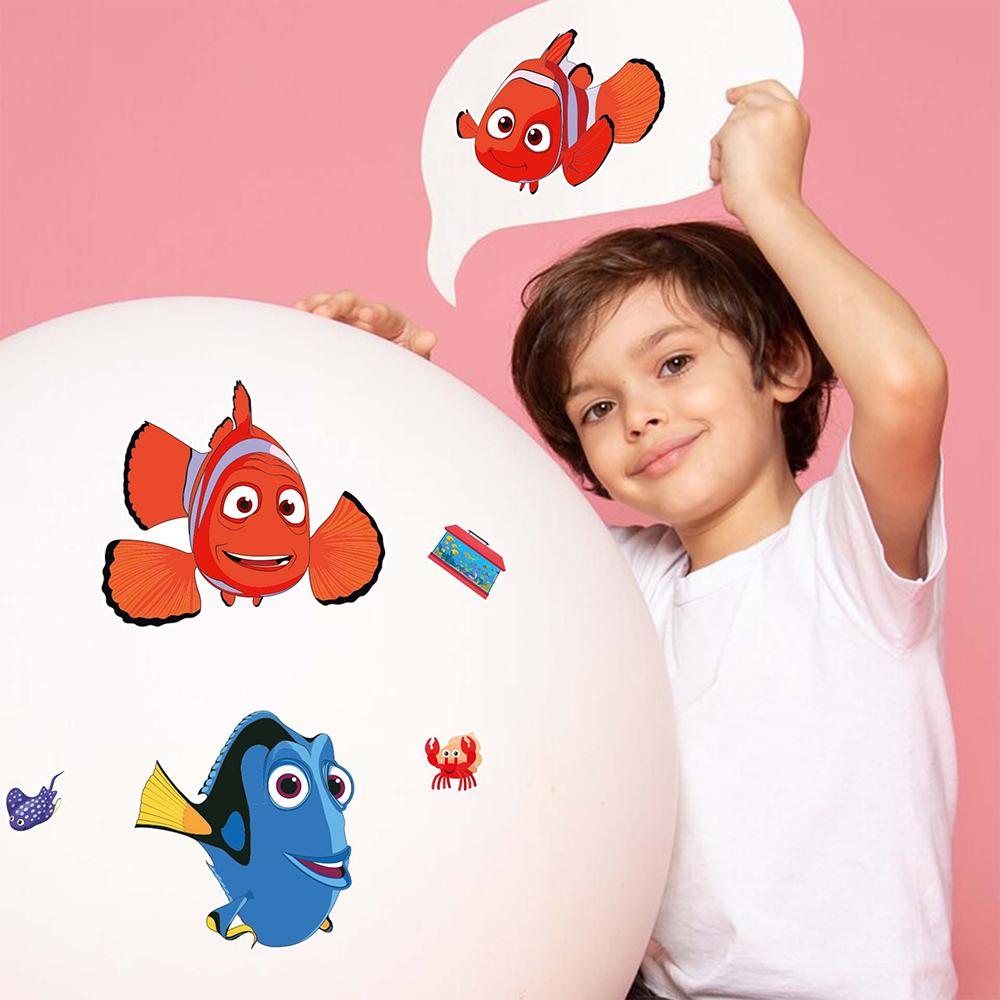 8/16 Blätter Findet Nemo Cartoon Puzzle Aufkleber Gesicht gestalten DIY Lustiges Thema Party Spiel Puzzlespiel Aufkleber für Kinderspielzeug