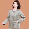 2025 New Chinese Style Mom's Autumn Suit Jacket for Middle-Aged and Elderly - Stylish Spring and Autumn Top
