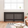 Radiator Cover 2 pcs Black 172 x 19 x 81.5 cm