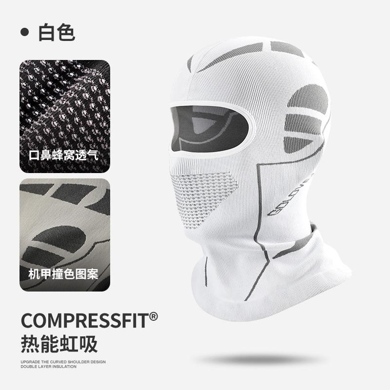 Summer Outdoor Sunscreen Riding Mask Men's Locomotive Sweat Absorption Heat Dissipation Breathable Ice Silk Headgear Helmet Lining