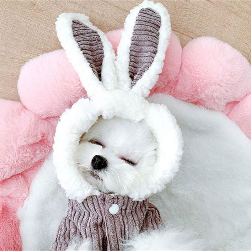 Cosplay Králík Vánoce Halloween Kostým pro mazlíčka s kapucí Sada Kočka Psi Svetr Udržet v teple Kombinéza pro mazlíčka Karnevalová párty