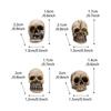 Halloween Mini Skull Figures 20Pcs Collectible Creative Miniature Skeleton Heads for DIY Jewelry Making Craft Decor