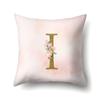 Polyester Pillowcase Home Fantasy Watercolor Print Pillowcase 26 English Letter Cushion Cover