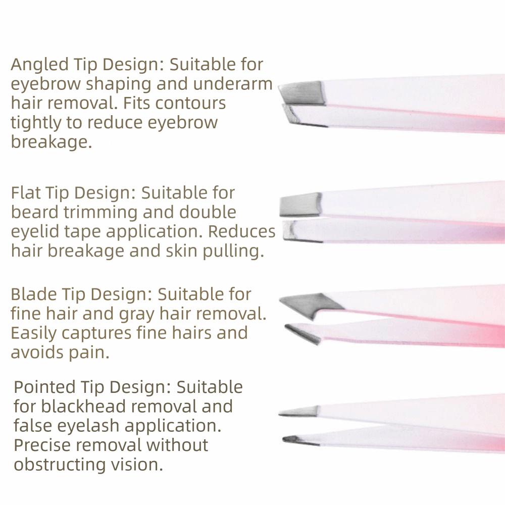 Multipurpose Eyebrow Trimming Set Stainless Precision Tweezer Kit Eyebrow Scissors Daily Beauty