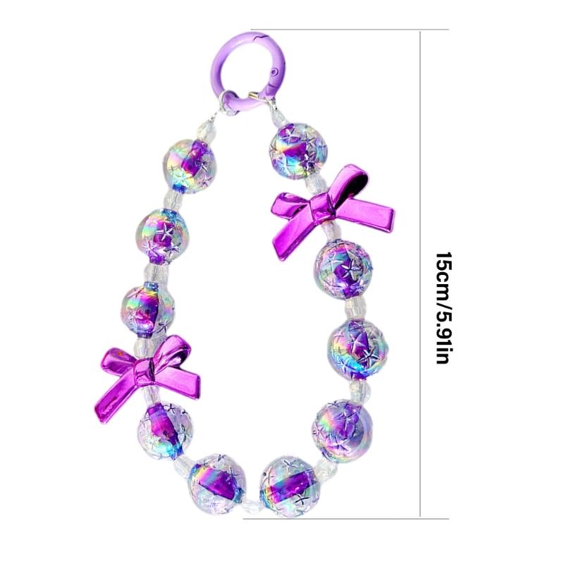 Perlenhandyanhänger Handyband Handgelenkschlaufen Handgefertigte Handykette Schnur Frauen Mädchen Taschenanhänger