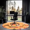 Christmas Printed Round Rug Carpet Chair Rug Area Rug Entryway Doormats,for Office Chair Living Room Bedroom Kitchen Room.