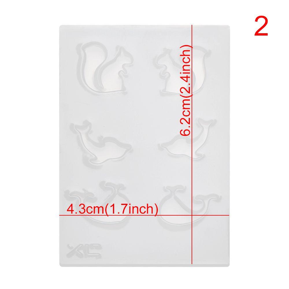 Glue Keychain Necklace Crystal Epoxy Mold Resin Silicone Molds Pendant Mould Earrings Mould